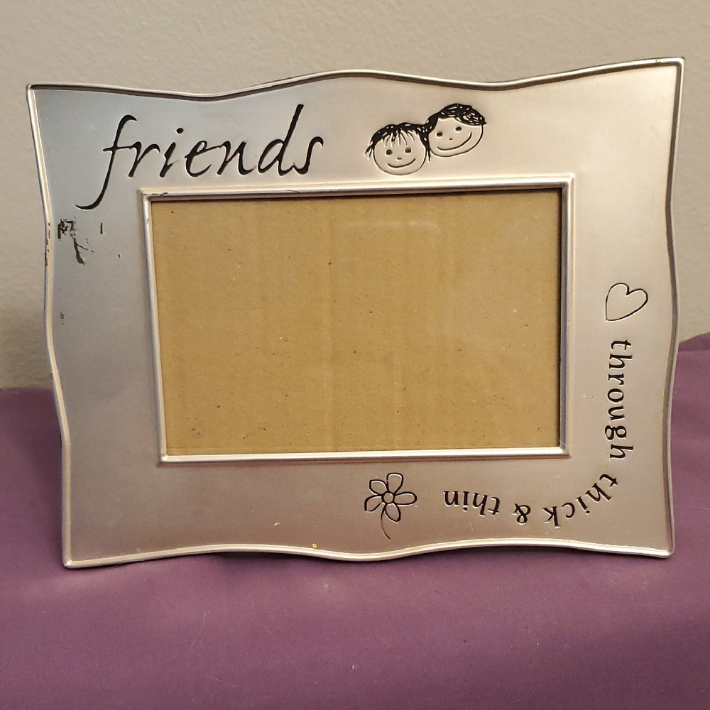 EUC Silver Friends Photo Frame